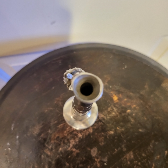 Pewter Bird in Nest Bud Vase 5.5" - Picture 5 of 7